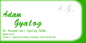 adam gyalog business card